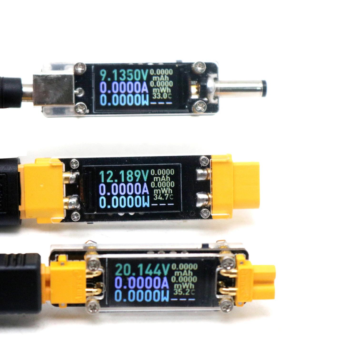 Drone Battery Voltage Checker - 20A DC XT30/XT60 양방향 미터 Coulomb