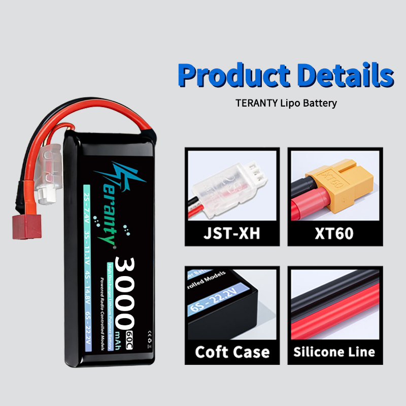 테란티 2S 3000mAh 리포 배터리 7.4V 60C - Drone Battery Plate 리뷰 및 가격