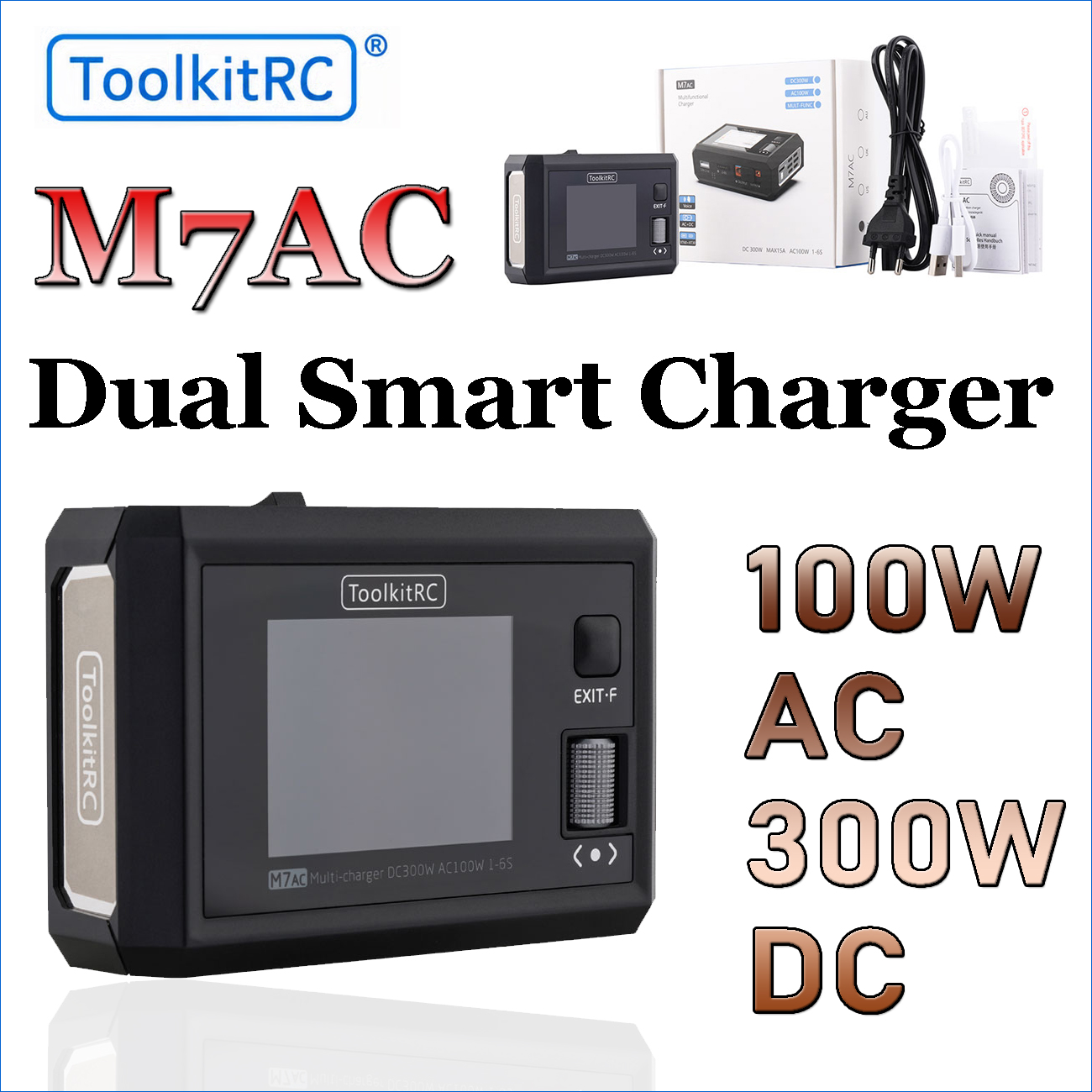 ToolkitRC M7AC 100W AC, 300W D - Drone Battery Smart 리뷰 및 가격