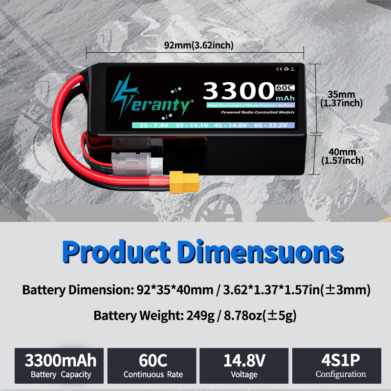 테란티 4S 3300mAh 리포 배터리 14.8V 60 - Drone Battery Plate 리뷰 및 가격