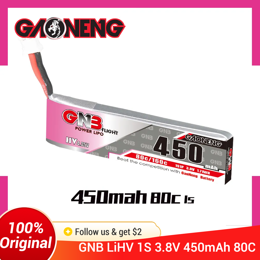 GAONENG GNB 1S 450mAh 80C/160C - Drone Battery Li-Ion 리뷰 및 가격