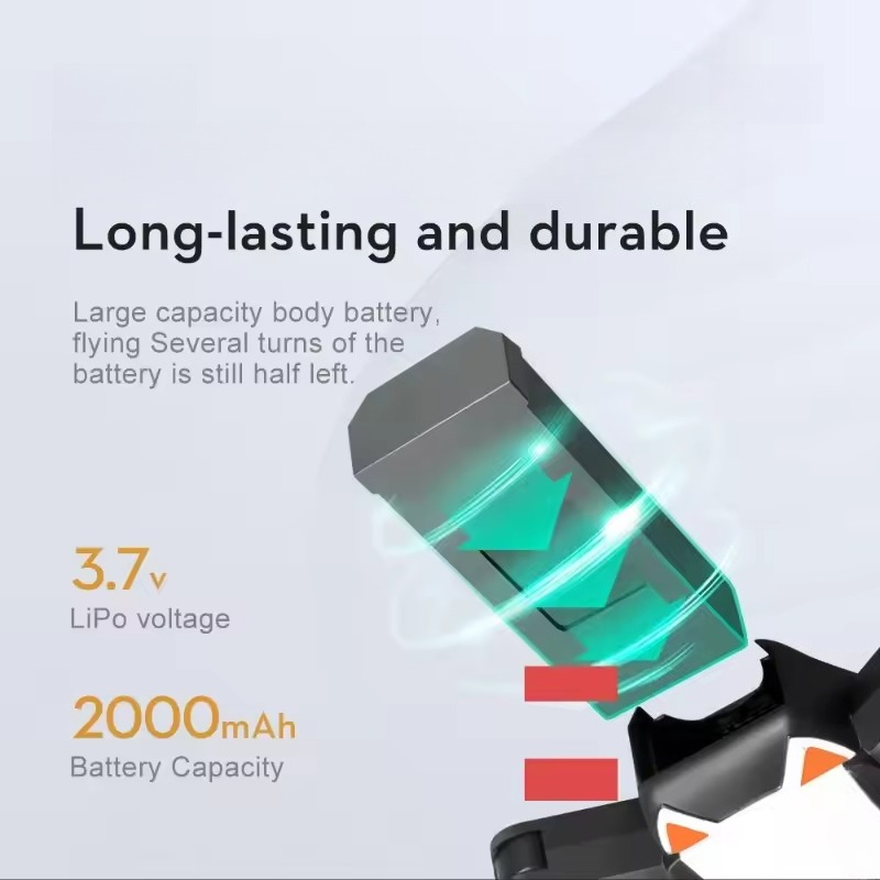 새로운 ZN872868 3.7V 2000mAh LSRC - Eachine Drone E58 리뷰 및 가격